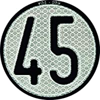 Placa Disco limitación de Velocidad 45 Km-h para Quad y ATV